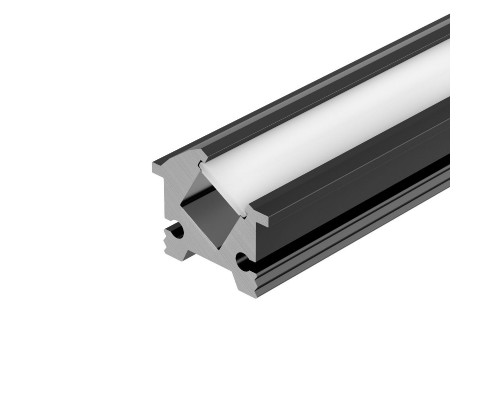 Основное фото Профиль Arlight SL-BEVEL-H12-F13-2000 ANOD BLACK 043749: Купить в Интернет магазин освещения GCSVET.RU