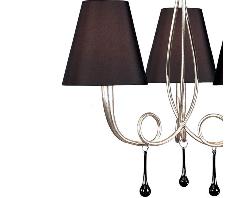 Дополнительное фото Люстра подвесная Mantra Paola Painted Silver 3532: Купить в Интернет магазин освещения GCSVET.RU