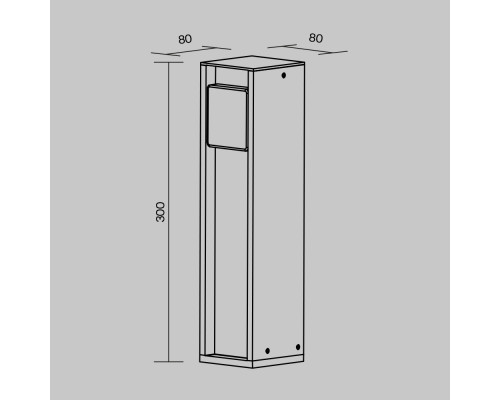 Дополнительное фото Уличная розетка Maytoni Socket O459FL-GF01SC: Купить в Интернет магазин освещения GCSVET.RU