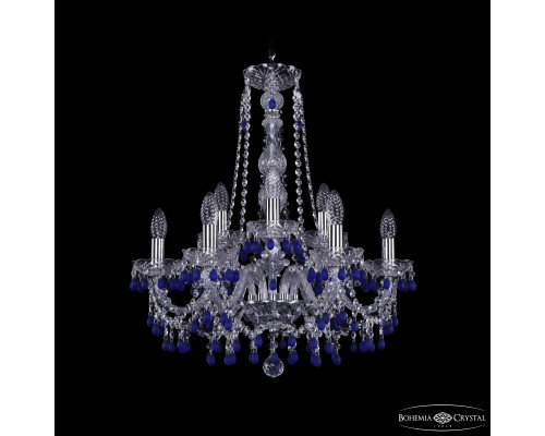 Основное фото Люстра подвесная Bohemia Ivele Crystal 1410/6+3/195/h-63 Ni V3001: Купить в Интернет магазин освещения GCSVET.RU
