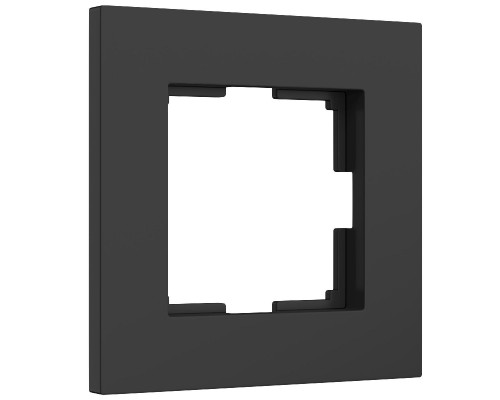 Основное фото Рамка на 1 пост Werkel Slab черный матовый W0012908 4690389193293 a062799: Купить в Интернет магазин освещения GCSVET.RU