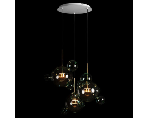 Дополнительное фото Люстра подвесная Loft IT Bolle 2027-D3 Blue: Купить в Интернет магазин освещения GCSVET.RU