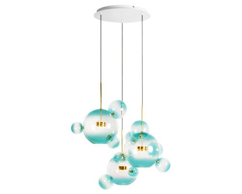 Основное фото Люстра подвесная Loft IT Bolle 2027-D3 Blue: Купить в Интернет магазин освещения GCSVET.RU