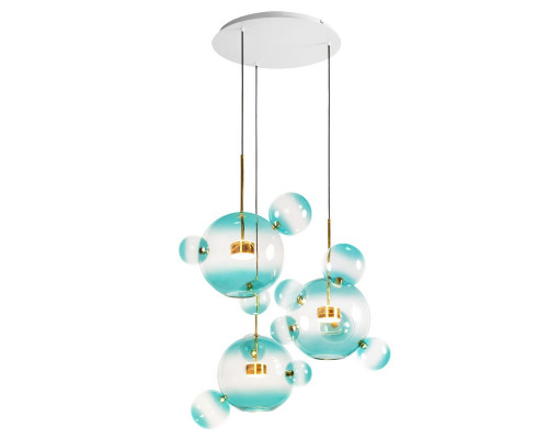 Дополнительное фото Люстра подвесная Loft IT Bolle 2027-D3 Blue: Купить в Интернет магазин освещения GCSVET.RU