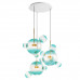 Дополнительное фото Люстра подвесная Loft IT Bolle 2027-D3 Blue: Купить в Интернет магазин освещения GCSVET.RU