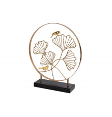 Фигурка Листья с двумя золотыми птичками Garda Decor 55RD3153