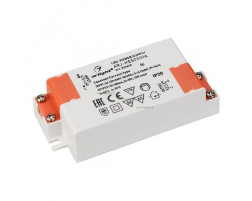 Основное фото Сетевой адаптер Arlight ARJ-KE50300A (15W, 300mA, PFC) 023445: Купить в Интернет магазин освещения GCSVET.RU