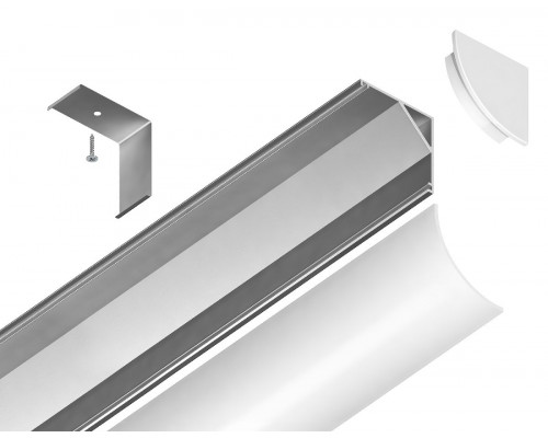 Дополнительное фото Алюминиевый угловой профиль Ambrella Light Alum Profile GP2100AL: Купить в Интернет магазин освещения GCSVET.RU