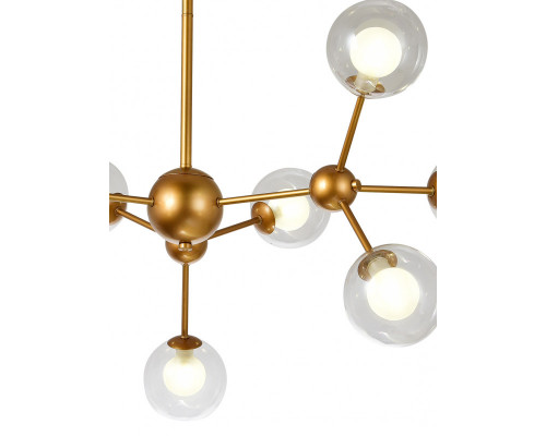 Дополнительное фото Люстра потолочная Natali Kovaltseva VENTI 81422/8C GOLD SATIN: Купить в Интернет магазин освещения GCSVET.RU