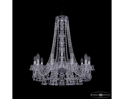 Основное фото Люстра подвесная Bohemia Ivele Crystal 1409/10/240/h-76 Ni: Купить в Интернет магазин освещения GCSVET.RU