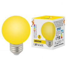 Светодиодная лампочка Volpe LED-G60 LED-G60-3W/Yellow/E27/FR/С