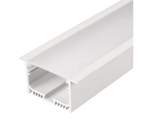 Основное фото Профиль с экраном Arlight SL-LINIA62-F-2500 WHITE+OPAL 021374: Купить в Интернет магазин освещения GCSVET.RU