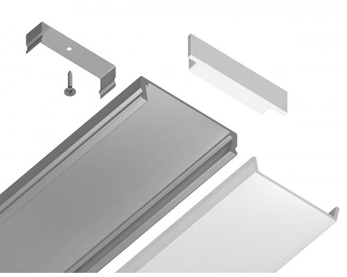 Дополнительное фото Алюминиевый накладной профиль Ambrella Light Alum Profile GP1800AL: Купить в Интернет магазин освещения GCSVET.RU
