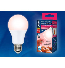 Светодиодная лампа для диммера для птиц Uniel E27 9W LED-A60-9W/SCEP/E27/FR/DIM IP65 PLO65WH