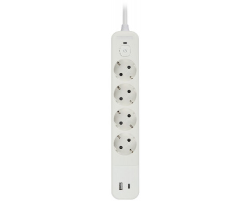 Дополнительное фото Сетевой фильтр Эра USF-4es-1,5m-2xUSBAC-W Б0059571: Купить в Интернет магазин освещения GCSVET.RU