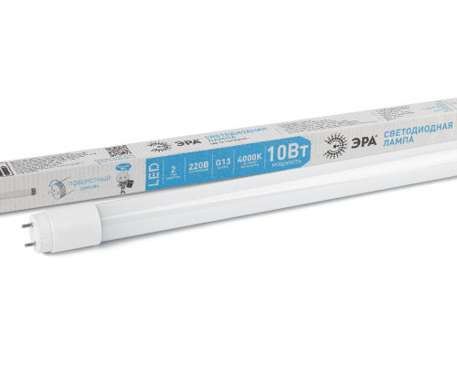 Основное фото Светодиодная лампочка Эра LED T8-10W-840-G13-600mm Б0062410: Купить в Интернет магазин освещения GCSVET.RU