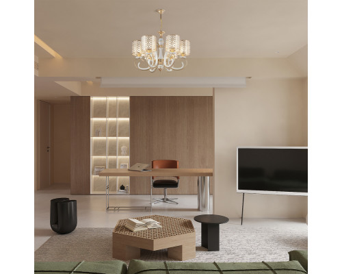 Дополнительное фото Люстра подвесная Arte Milano Florentia-1237 301237/6 Wh/Gd: Купить в Интернет магазин освещения GCSVET.RU