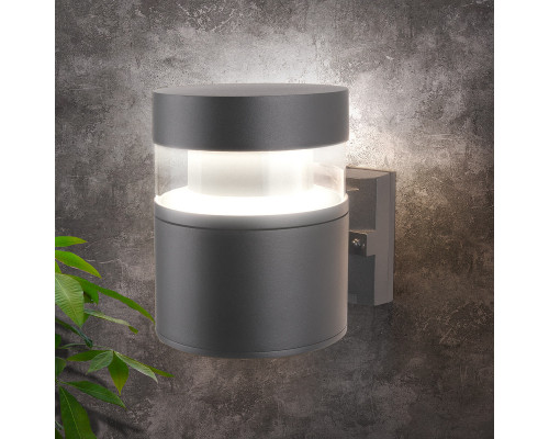 Дополнительное фото Уличный настенный светодиодный светильник Elektrostandard 1530 Techno Led серый 4690389163296: Купить в Интернет магазин освещения GCSVET.RU