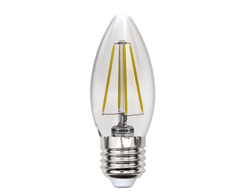 Основное фото Филаментная лампа светодиодная (UL-00005902) Uniel E27 13W 4000K прозрачная LED-C35-13W/4000K/E27/CL PLS02WH: Купить в Интернет магазин освещения GCSVET.RU