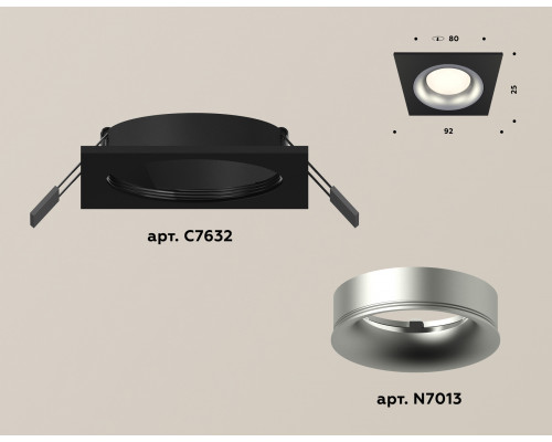 Дополнительное фото Светильник встраиваемый Ambrella Light Techno XC7632004 (C7632, N7013): Купить в Интернет магазин освещения GCSVET.RU