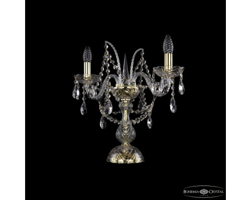 Основное фото Лампа настольная Bohemia Ivele Crystal 1411L/2/141-39 G: Купить в Интернет магазин освещения GCSVET.RU