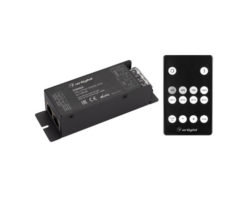Основное фото Диммер Arlight ARL-SYNC-Dim Black (12-24V, 1x25A, ПДУ 14кн, RF, RJ45) 035135: Купить в Интернет магазин освещения GCSVET.RU