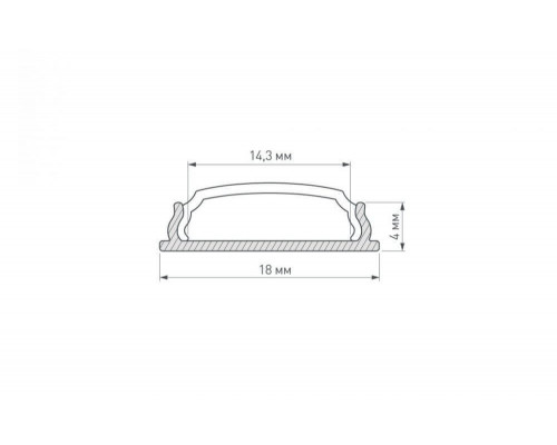 Дополнительное фото Профиль Arlight ARH-BENT-W18-2000 ANOD 023087: Купить в Интернет магазин освещения GCSVET.RU