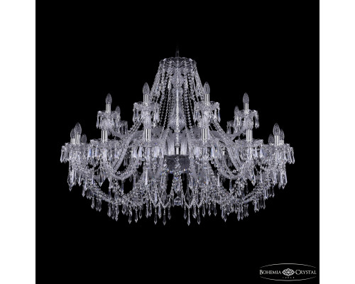 Основное фото Люстра подвесная Bohemia Ivele Crystal 1403/16+8/460 Ni: Купить в Интернет магазин освещения GCSVET.RU
