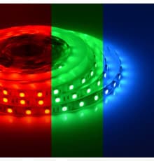 Комплект светодиодной ленты Apeyron 12В 14.4Вт/м smd 5050 60 д/м IP20 5 м RGB (блок, коннектор, контроллер) 10-33