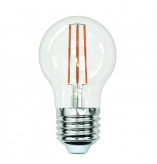 Филаментная лампа светодиодная (UL-00005907) Uniel E27 13W 3000K прозрачная LED-G45-13W/3000K/E27/CL PLS02WH