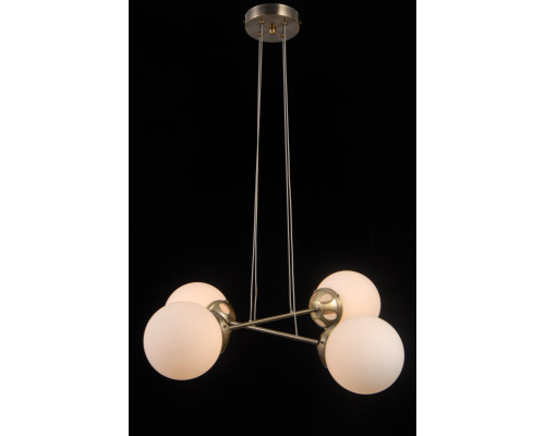 Основное фото Люстра подвесная Natali Kovaltseva MOLECULE 81047-4C ANTIQUE BRASS: Купить в Интернет магазин освещения GCSVET.RU