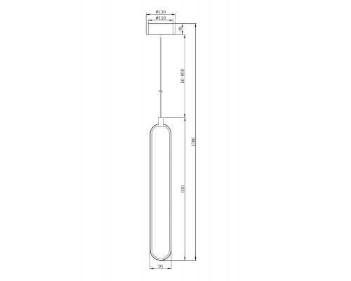 Дополнительное фото Светильник подвесной LED Maytoni Chain MOD017PL-L13G: Купить в Интернет магазин освещения GCSVET.RU