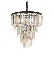 Люстра подвесная Delight Collection Helix KR0262P-10 black/clear