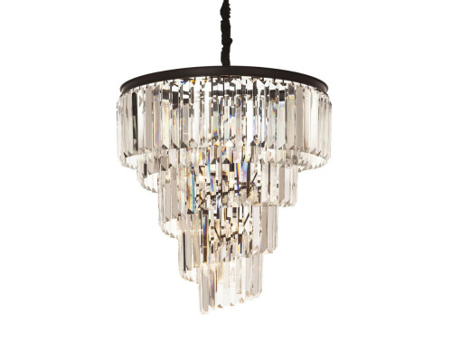 Основное фото Люстра подвесная Delight Collection Helix KR0262P-10 black/clear: Купить в Интернет магазин освещения GCSVET.RU