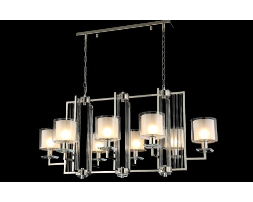 Дополнительное фото Люстра подвесная Crystal Lux Nicolas NICOLAS SP8 L1000 GOLD/WHITE: Купить в Интернет магазин освещения GCSVET.RU