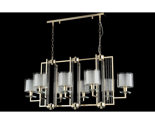 Дополнительное фото Люстра подвесная Crystal Lux Nicolas NICOLAS SP8 L1000 GOLD/WHITE: Купить в Интернет магазин освещения GCSVET.RU