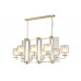Дополнительное фото Люстра подвесная Crystal Lux Nicolas NICOLAS SP8 L1000 GOLD/WHITE: Купить в Интернет магазин освещения GCSVET.RU