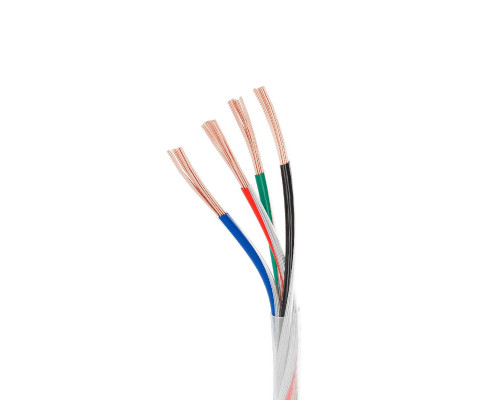 Основное фото Провод питания Arlight ARL-20AWG-CLEAR-4Wire-CU-Double (4x0.75mm) 040594: Купить в Интернет магазин освещения GCSVET.RU