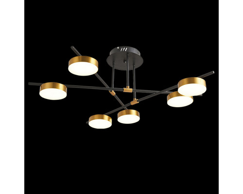 Основное фото Люстра потолочная Natali Kovaltseva LED LAMPS 81101/6C GOLD BLACK: Купить в Интернет магазин освещения GCSVET.RU