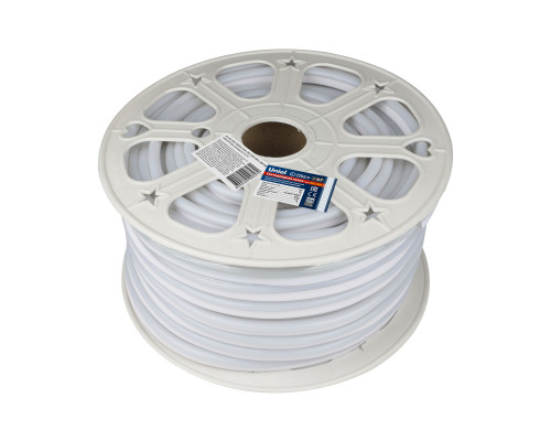 Основное фото Лента светодиодная Uniel ULS-N21-2835-120LED/m-8mm-IP67-220V-8W/m-50M-DW бобина: Купить в Интернет магазин освещения GCSVET.RU