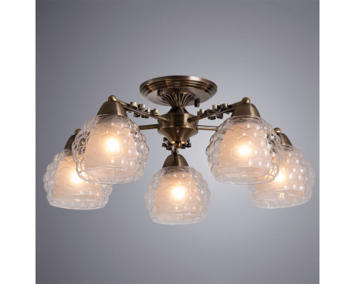 Дополнительное фото Люстра потолочная Arte Lamp Malina A7695PL-5AB: Купить в Интернет магазин освещения GCSVET.RU
