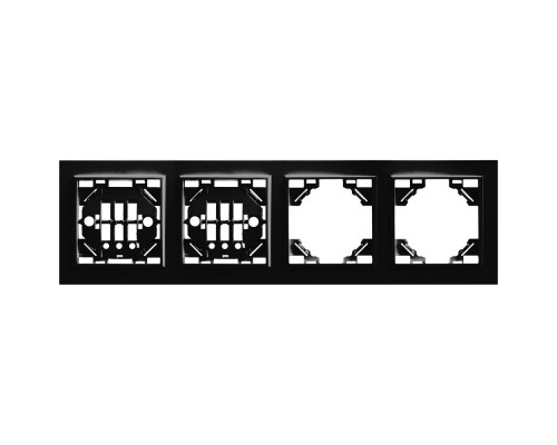 Основное фото Рамка 4-местная горизонтальная Stekker PFR00-9004-03 39485: Купить в Интернет магазин освещения GCSVET.RU
