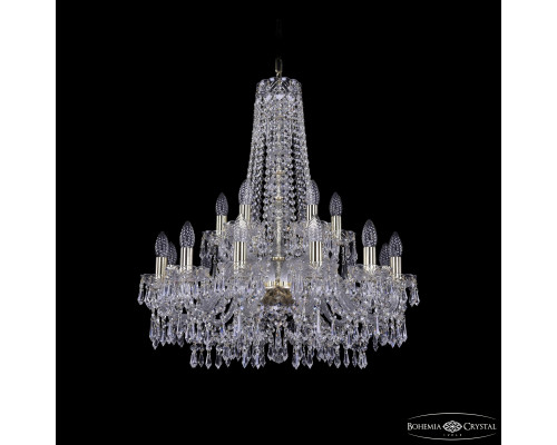 Основное фото Люстра подвесная Bohemia Ivele Crystal 1403/12+6/240/h-76 G: Купить в Интернет магазин освещения GCSVET.RU
