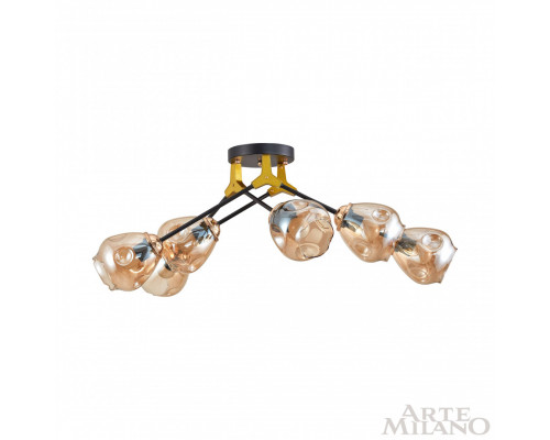Дополнительное фото Люстра потолочная Arte Milano Amalfi 252588/6 Br: Купить в Интернет магазин освещения GCSVET.RU
