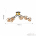 Дополнительное фото Люстра потолочная Arte Milano Amalfi 252588/6 Br: Купить в Интернет магазин освещения GCSVET.RU