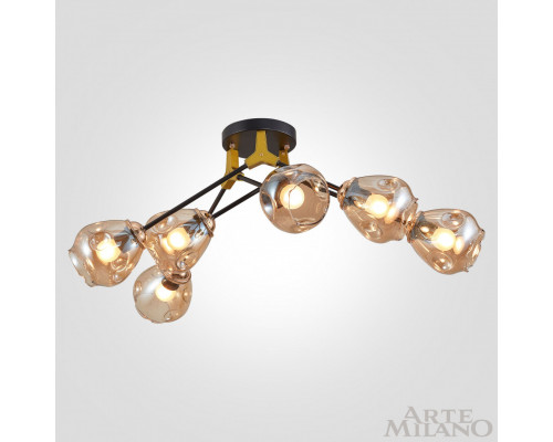 Дополнительное фото Люстра потолочная Arte Milano Amalfi 252588/6 Br: Купить в Интернет магазин освещения GCSVET.RU