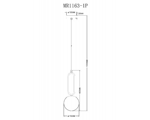 Дополнительное фото Светильник подвесной Myfar Pierre MR1163-1P: Купить в Интернет магазин освещения GCSVET.RU