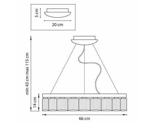 Дополнительное фото Люстра подвесная LED Lightstar Nibbler 812186: Купить в Интернет магазин освещения GCSVET.RU