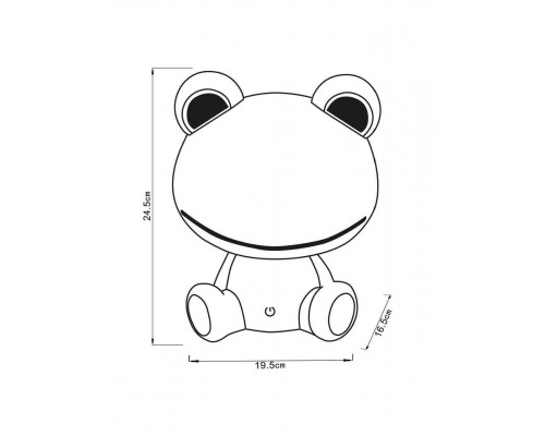 Дополнительное фото Лампа настольная Lucide Dodo Frog 71592/03/85: Купить в Интернет магазин освещения GCSVET.RU
