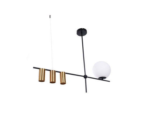 Дополнительное фото Подвесной светильник Lumina Deco Drino LDP 6042-4 BK+MD: Купить в Интернет магазин освещения GCSVET.RU